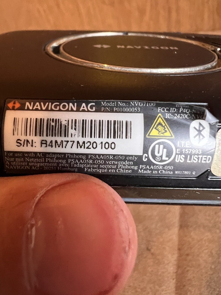 Navigon 7100 and accessories