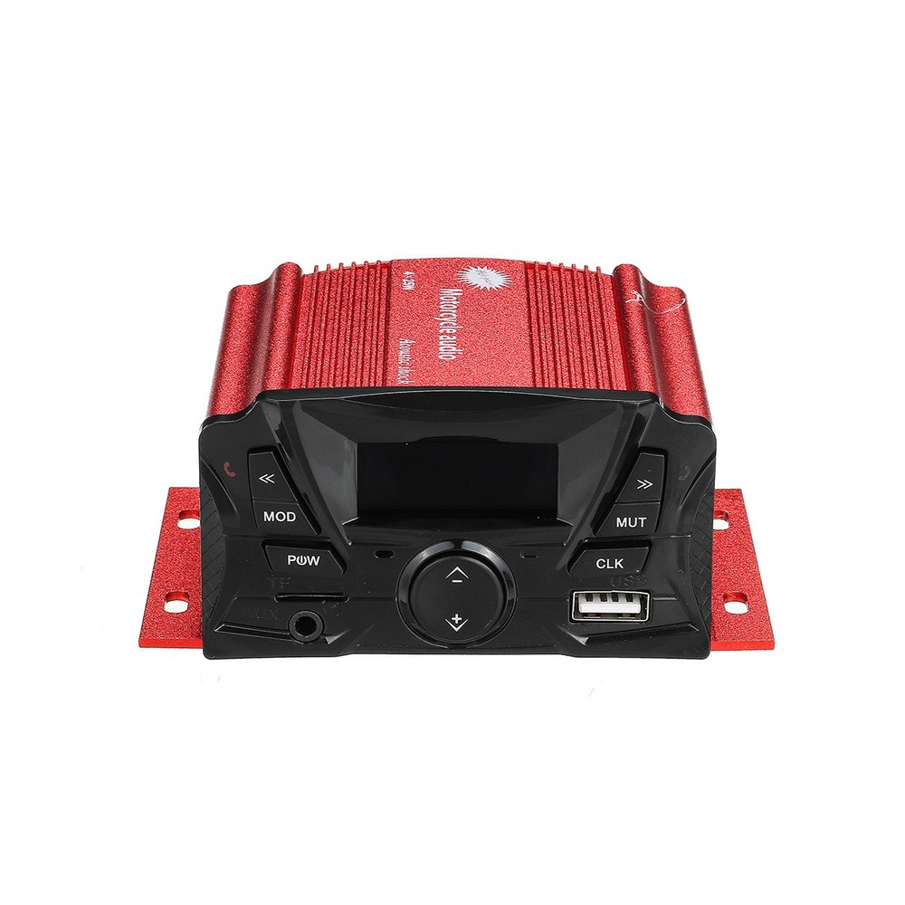 12v Motorcycle Audio bluetooth Remote Control Speaker Sound System SD USB