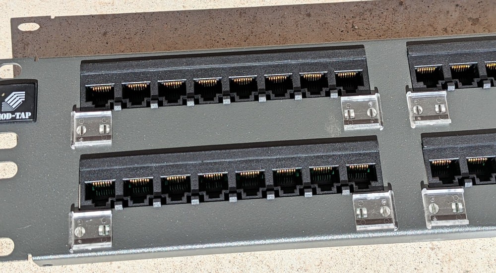 Molex / Mod-Tap 48 Port Network Patch Panel 568B Powercat Ethernet Patchbay NEW