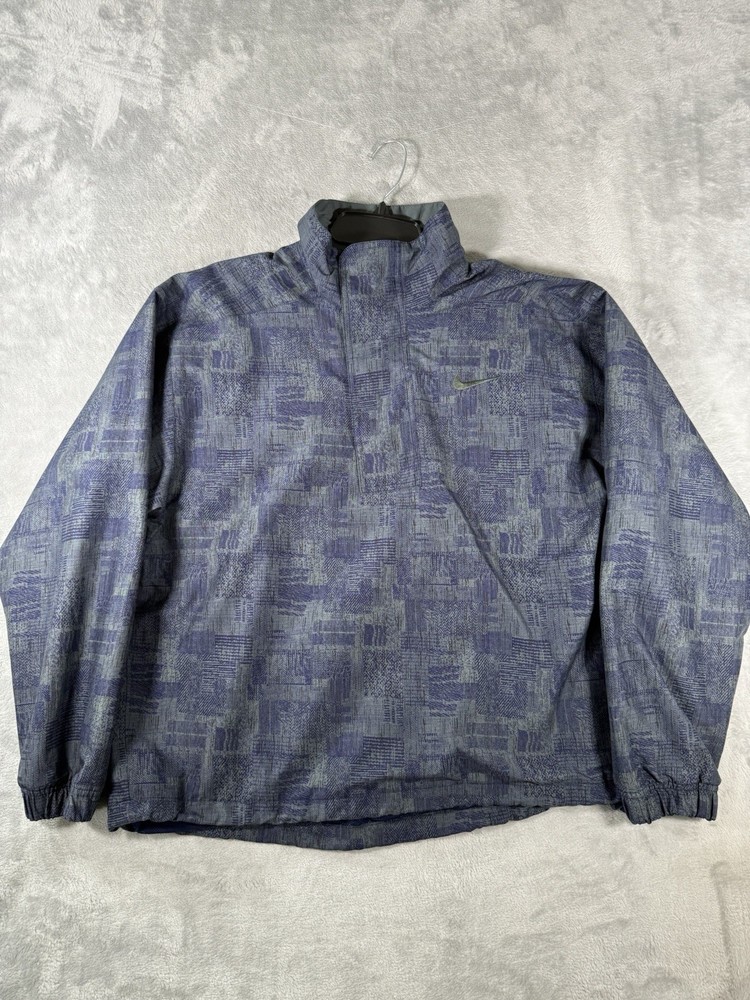 Nike Golf Pullover Mens Small Long Sleeve Windbreaker Vented Polyester