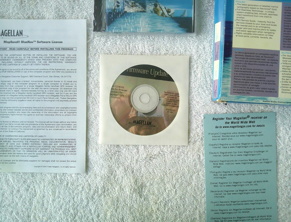 Magellan Map Send Blue Nav CD North America, NEW