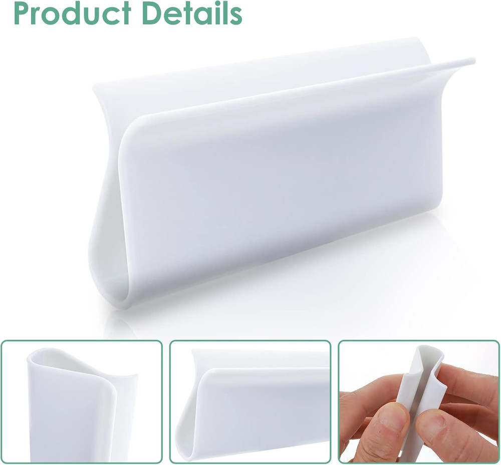 4 Cordless Roller Blinds Shades with Lifting Clamp Pulls for Window Blinds