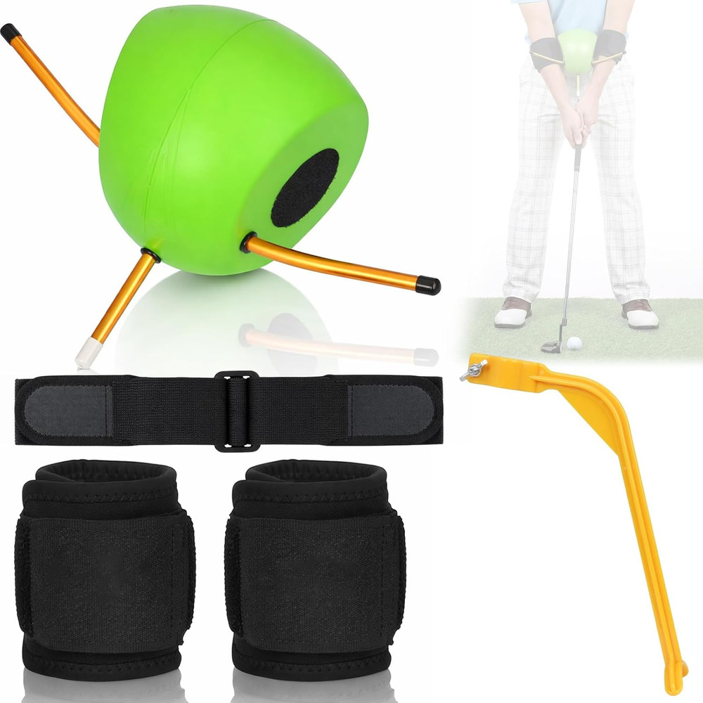 Golf Training Aids 5-Piece Complete Swing Trainer Set - Includes the Connector B