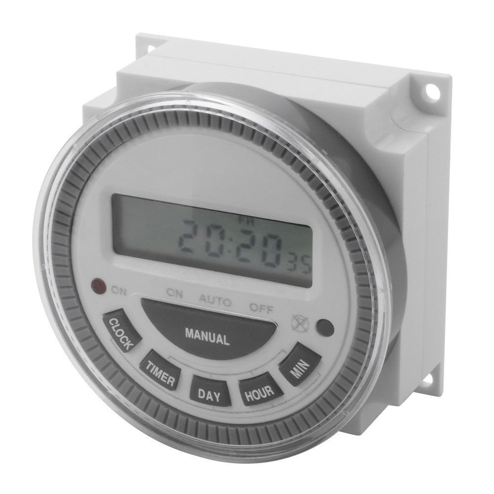 7 Day Programmable Timer Switch- Pool/Gate/Sprinklers/Lights- 120v Input - ET...