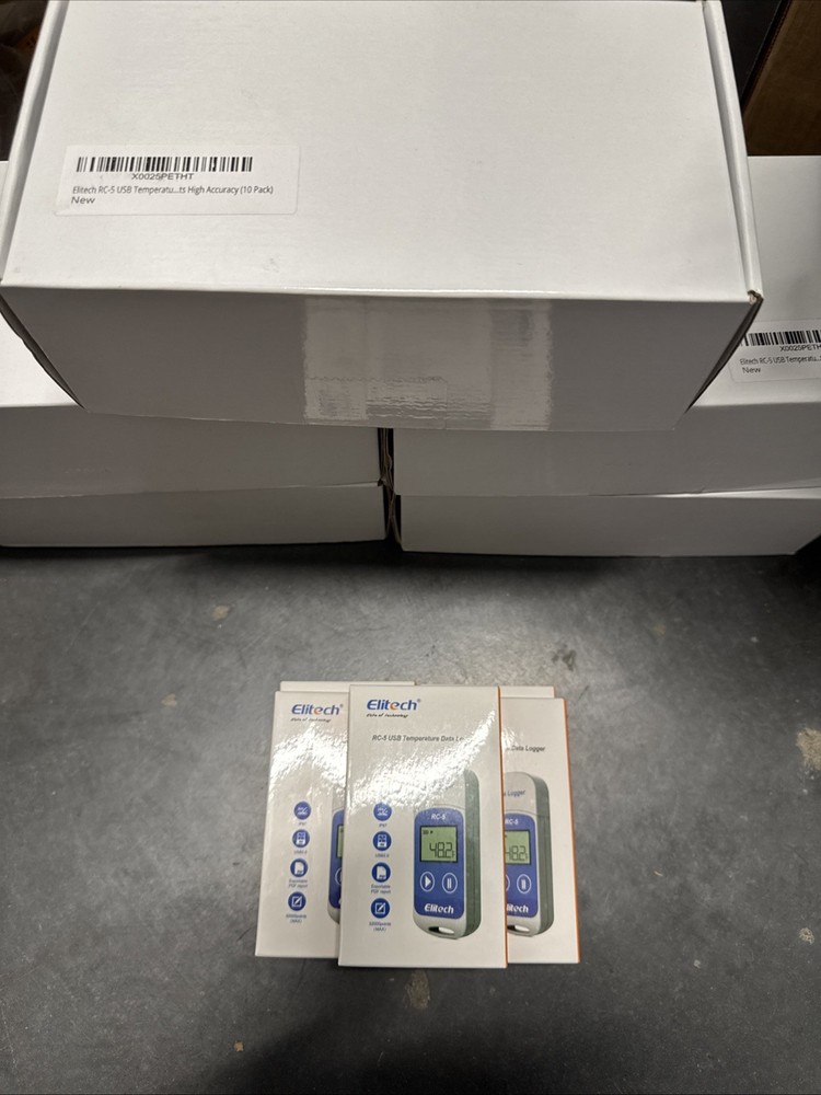 5x QTY Elitech RC-5 USB Reusable Temperature Data logger Temp Recorder