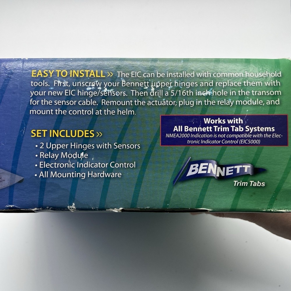 Bennett EIC 5000 Electronic Trim Tab Indicating Kit with Auto Retractor - New