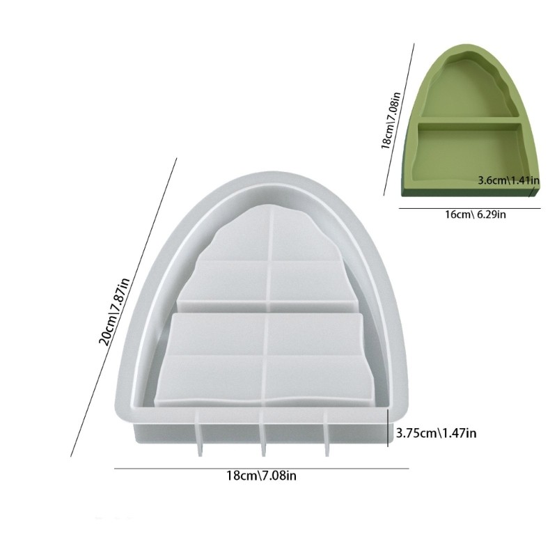 Double Section Arch Mould for Epoxy Resin Projects Storage Organization