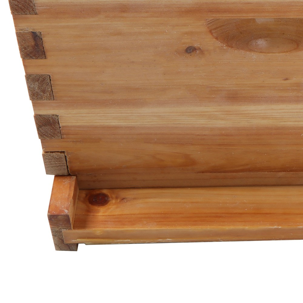 10 Frame 4 Layer Bee Hive Beeswax Coated Includes Beehive Frames and Foundations