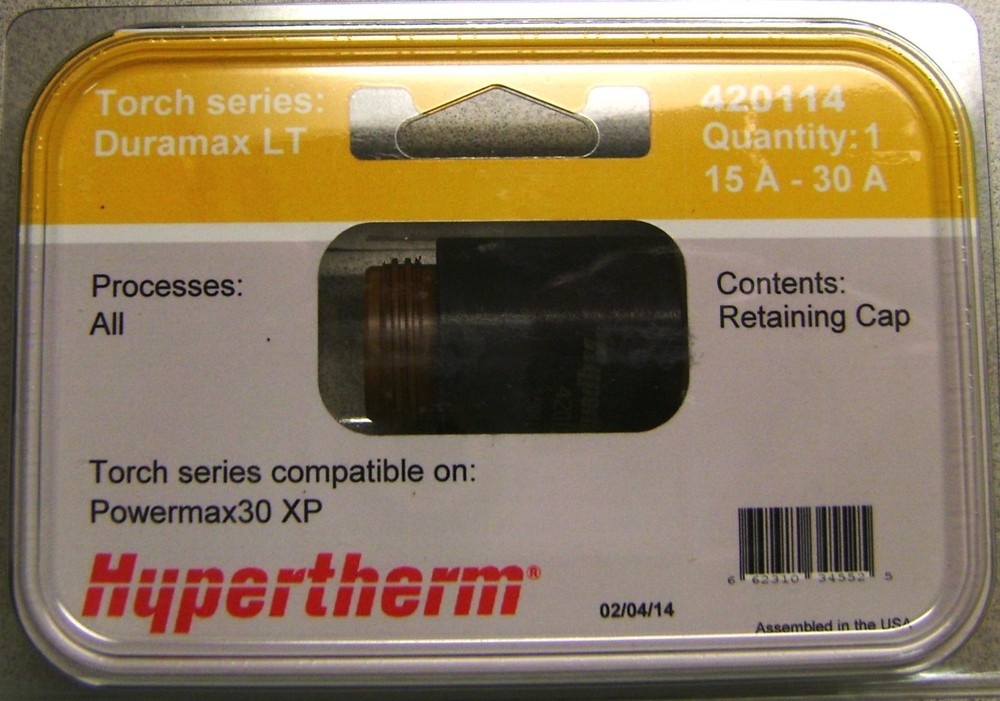 Hypertherm Genuine Powermax 30 XP Retaining Cap 420114