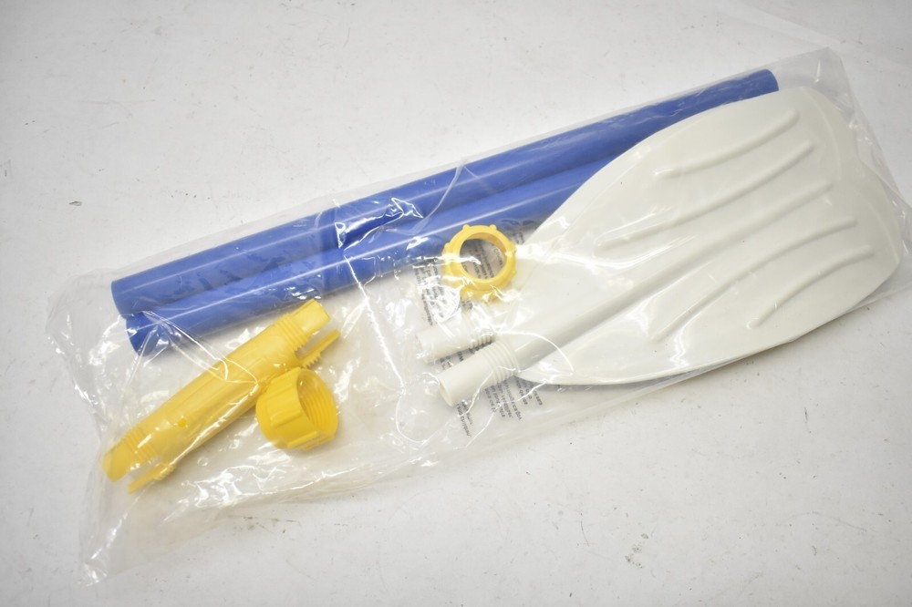 Plastic Paddle Replacements Blue/White/Yellow Rowing Water Tool Adjustable