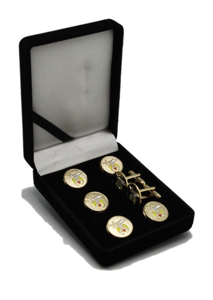 Shriners Masonic Freemason Studs Suit & Tux Set
