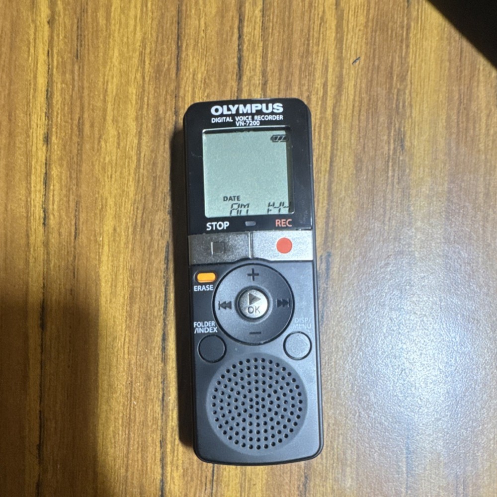 Olympus VN-7200 Voice Activated Digital Recorder Flash Memory w/ Case tested