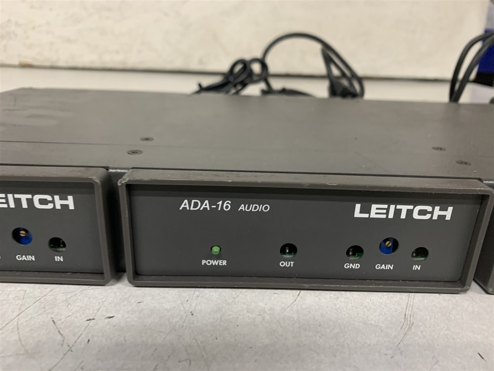 LEITECH ADA-16 VDA-16 ANALOG VIDEO AUDIO DA IN RACKMOUNT