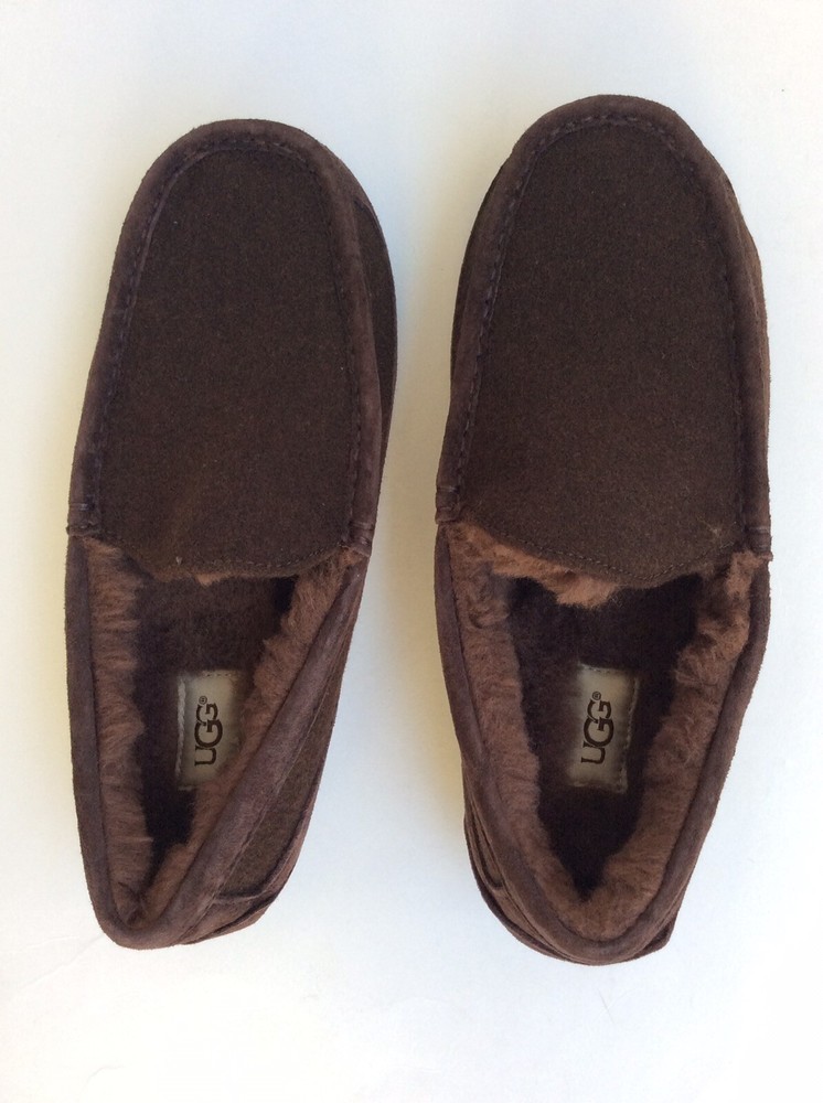 UGG Australia Ascot Wool Slippers Brown 3233 Size 8