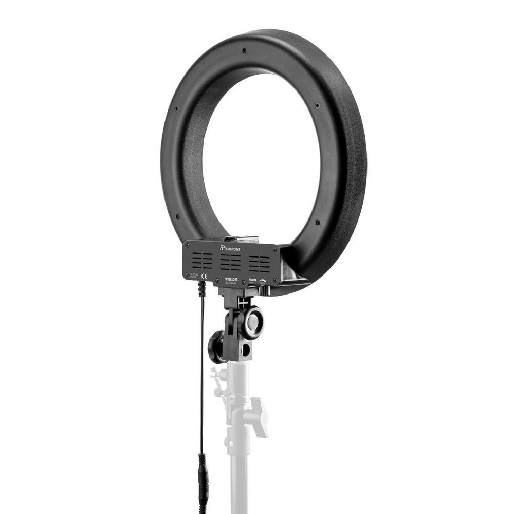 Flashpoint 13" -Dimmable LED 42W 5500K AC Powered Light Ring - White