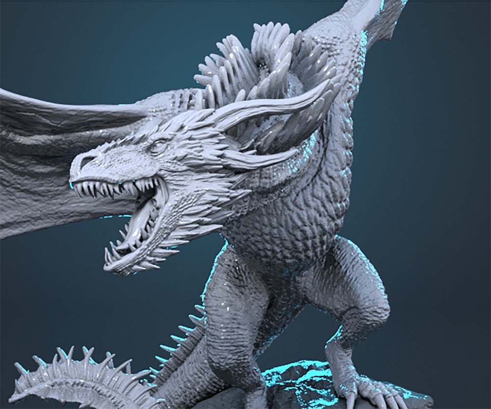 Dragon Resin 3D model kit