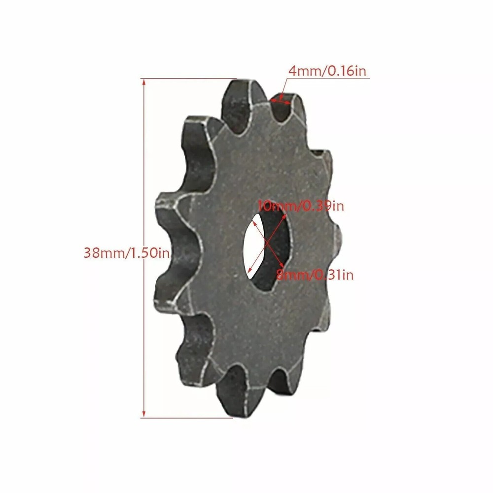 Drive Sprocket 11 Teeth FOR #35 CHAIN, Double D @10MM