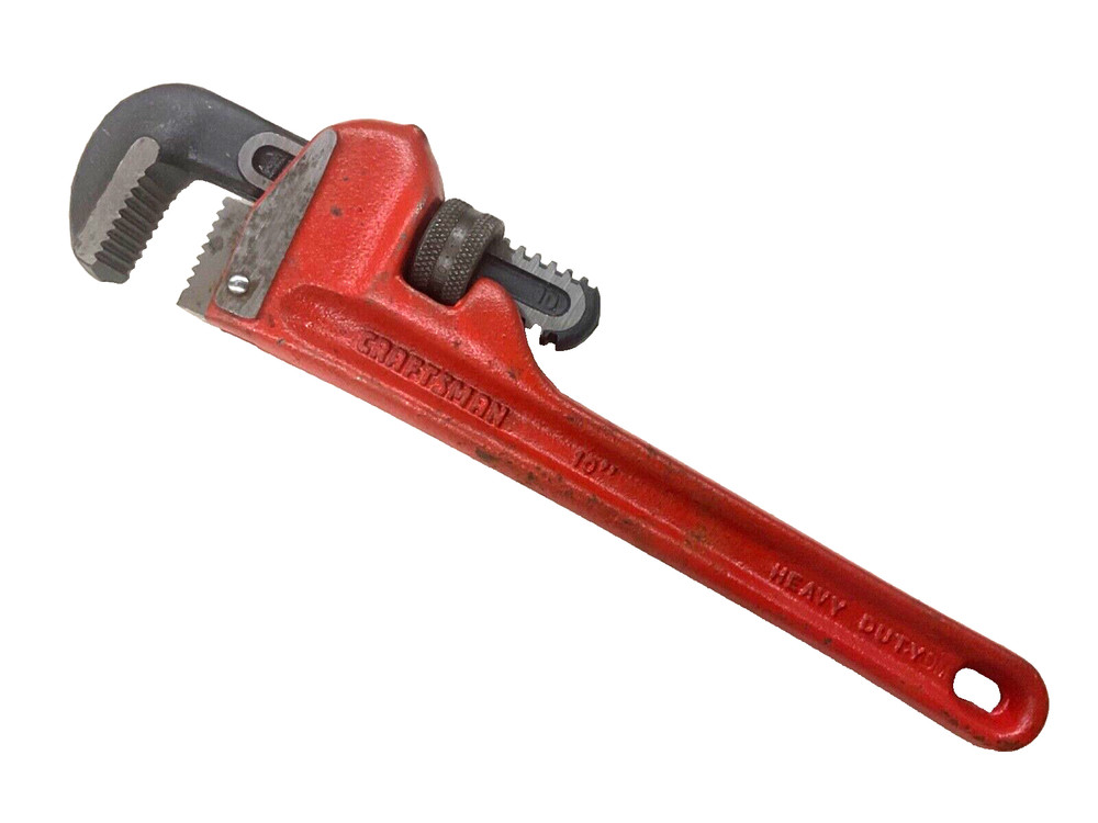 CRAFTSMAN TOOLS 10” ADJUSTABLE PIPE WRENCH, 55676, USA