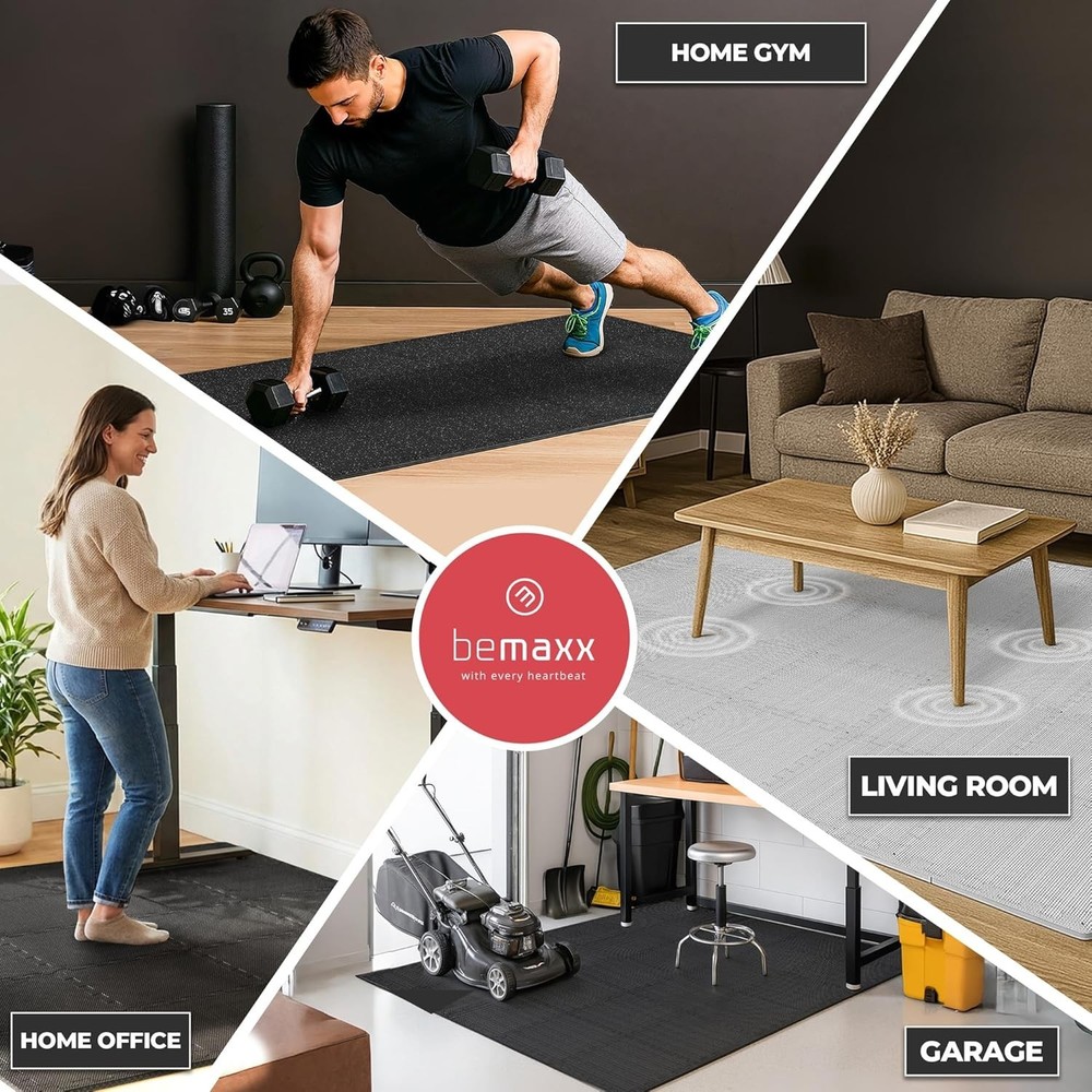 Environmentally Friendly EVA Gym Tiles - Interlocking Mats for Safe Workouts