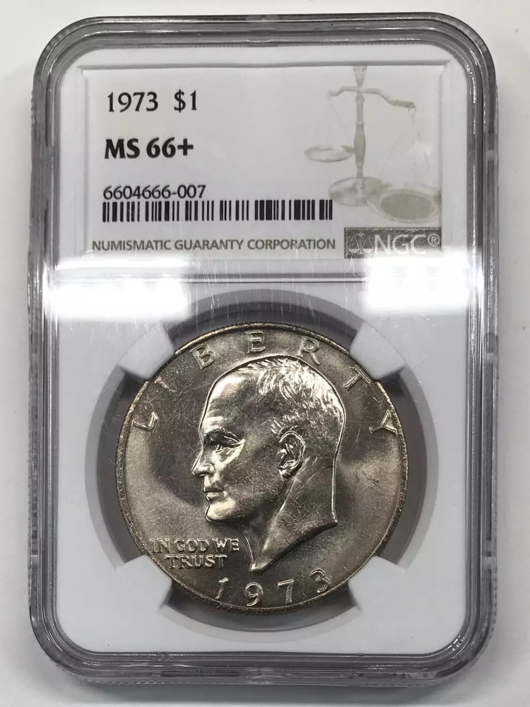 1973-P Clad Ike Eisenhower Dollar NGC MS-66+ Plus
