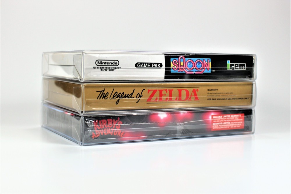 25 NES Box Protectors Clear Plastic Boxes Case for CIB Complete Sealed Protector