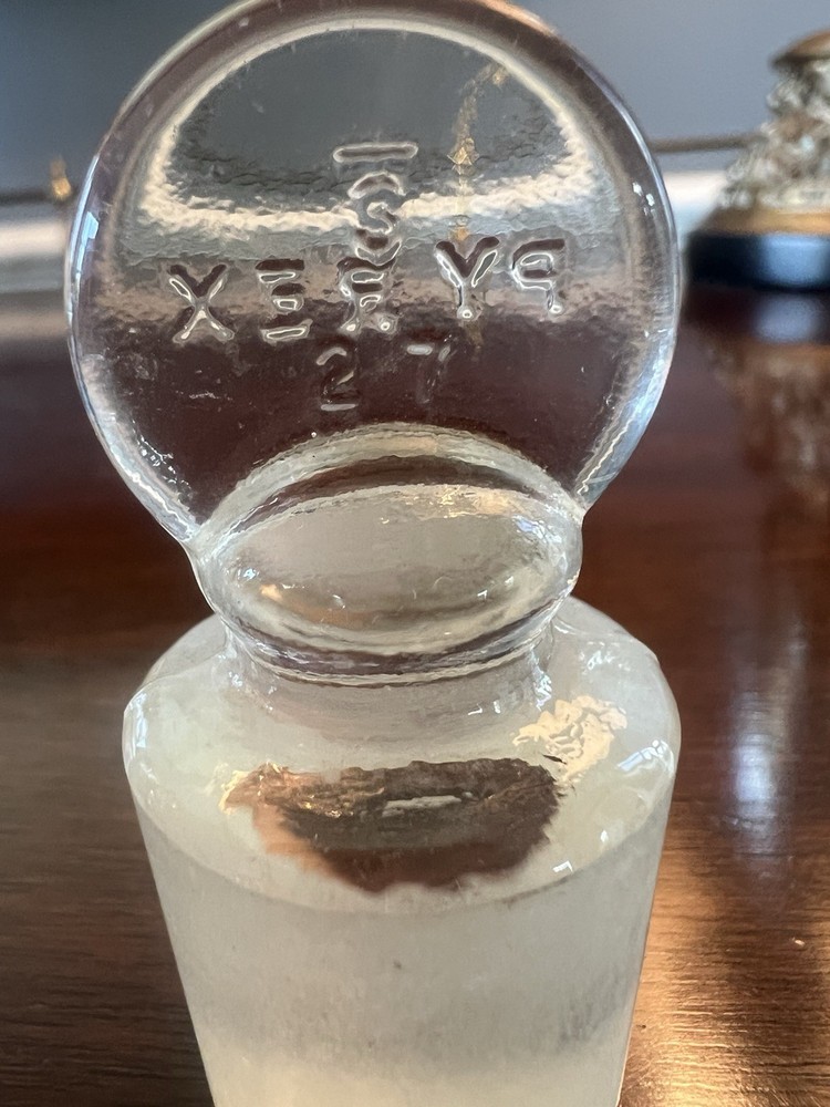 Pyrex Std. 27 Penny Head Ground Glass Stopper Vintage Solid Lab Glass