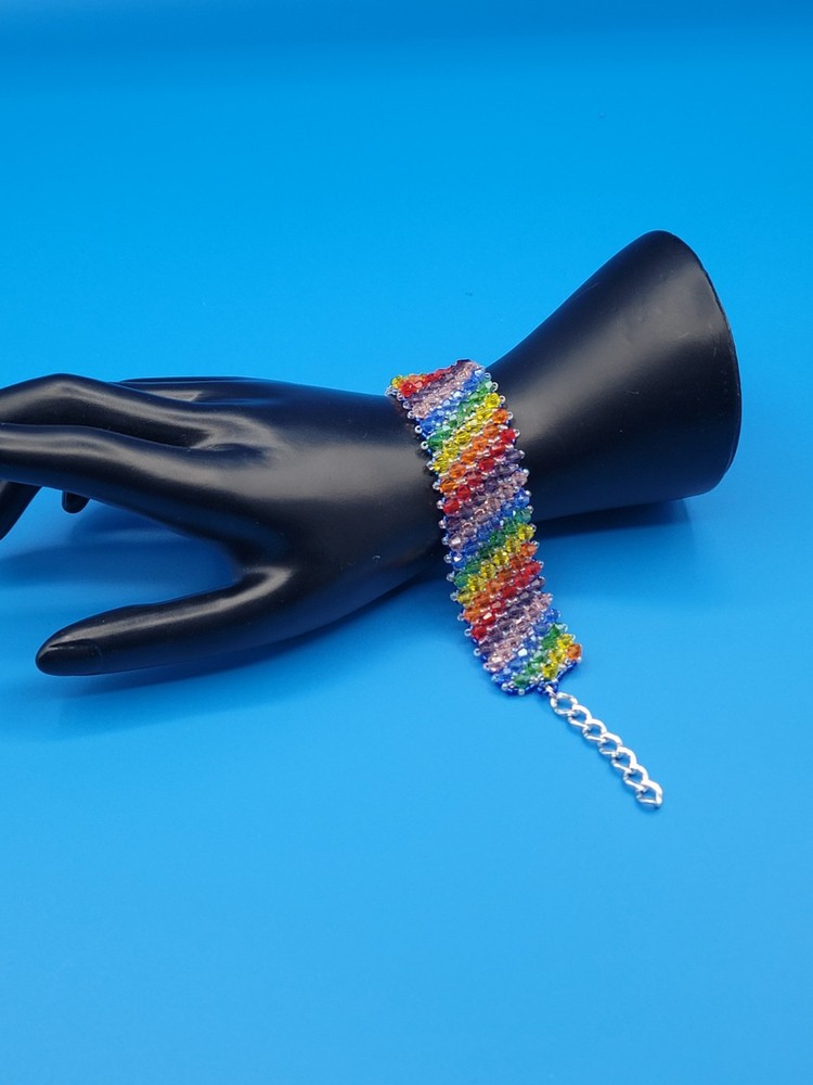 Handcrafted Beaded Spike Bracelet