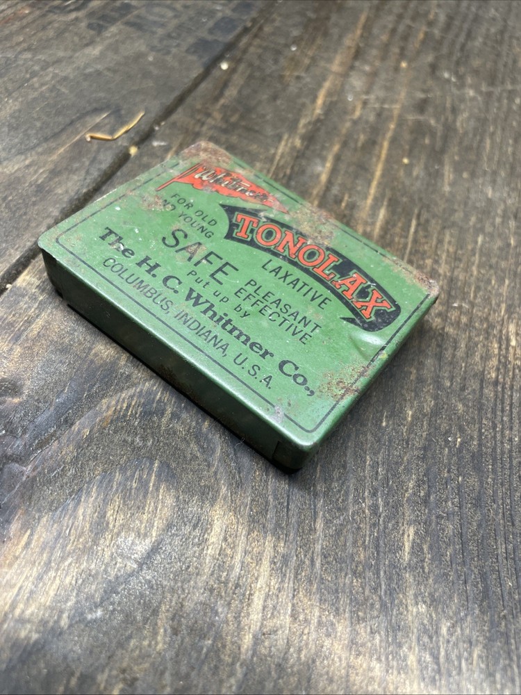 Vintage Original Tonolax Tin Laxative