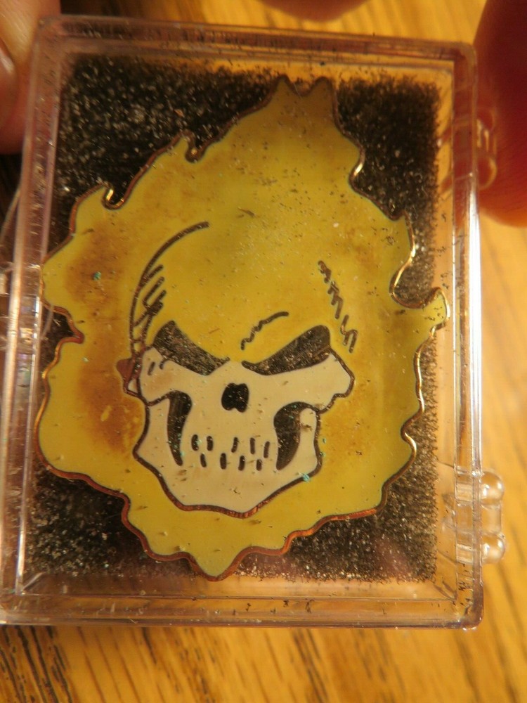 VINTAGE MARVEL 1991 PLANET STUDIOS GHOST RIDER Large Pin Rare!