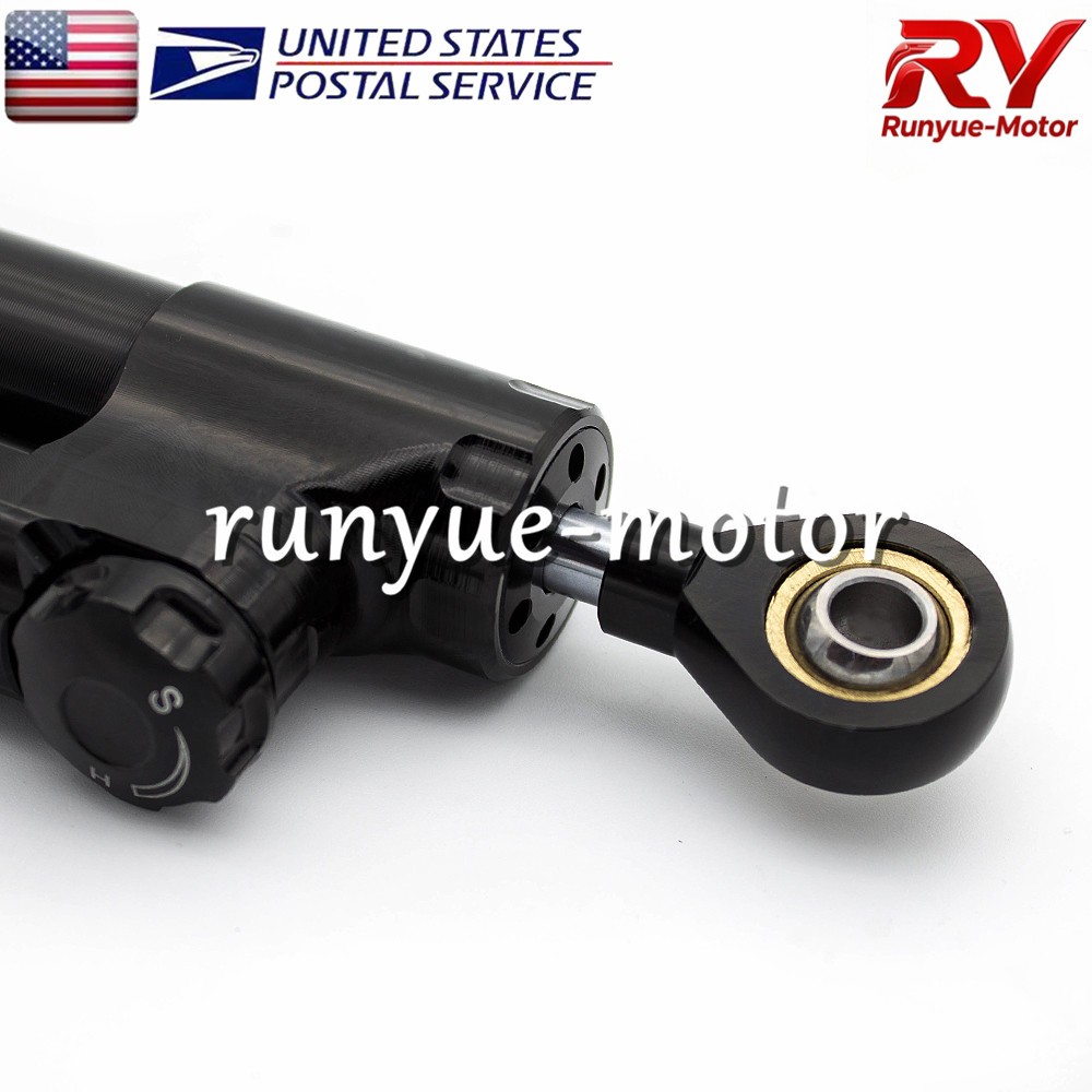 255mm Adjustable Motorcycle Steering Damper Stabilizer Linear Control Universal