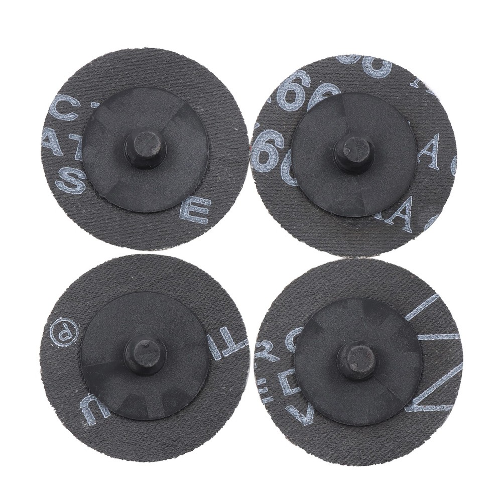 150 Pcs 2" 60 Grit Roll Lock Die Grinder Sanding Discs Medium Torque Sand Discs