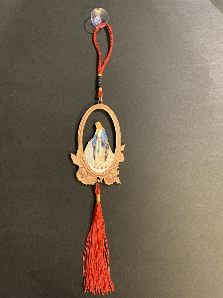 Car pendant Virgin Mary 12” Long