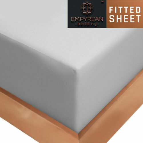 21” Extra Deep Pocket Ultra Soft Fitted Sheet with Corner Straps, Queen - Silver
