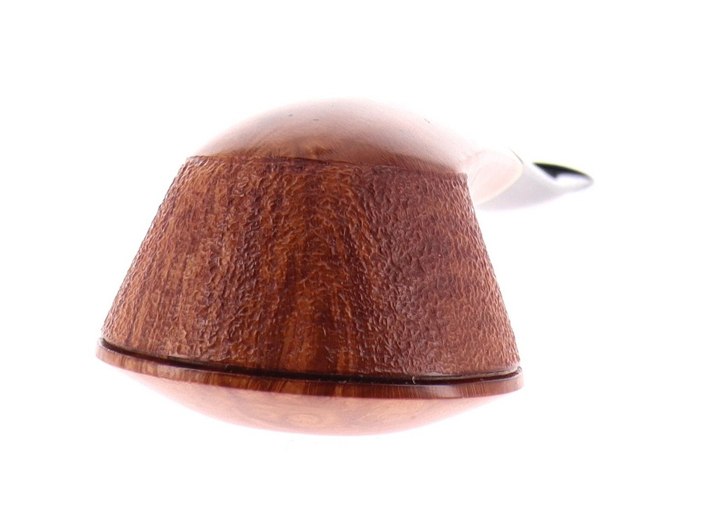 LEO Cecilia pipe partially sandblasted shape freehand rhodesian semi-curved
