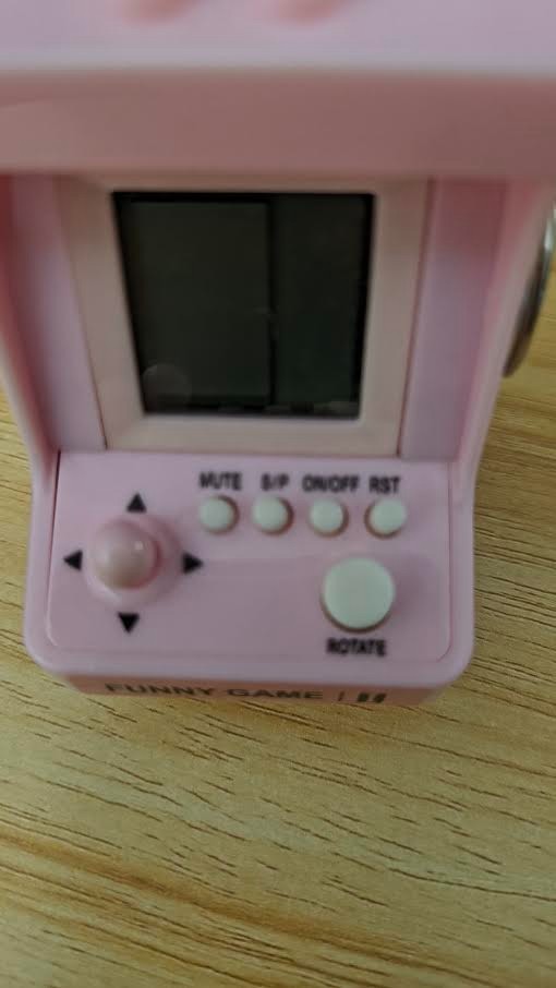 Tiny WORK mini keychain - Pink