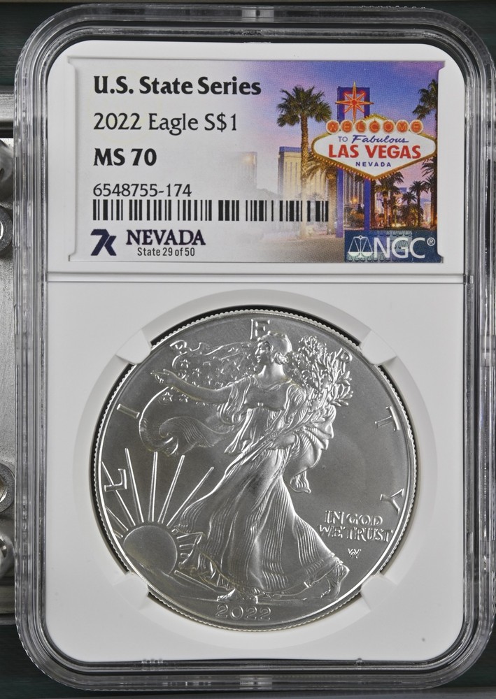 2022 Bullion Silver Eagles NGC MS-70