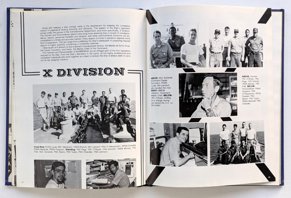 USS BAINBRIDGE CGN-25 1981 WESTPAC CRUISE BOOK