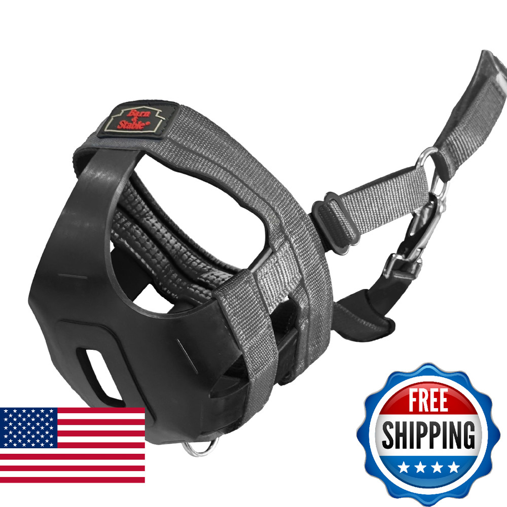 BARN & STABLE Horse Grazing Muzzle for Easy Breathe, Comfortable Muzzle Grazing
