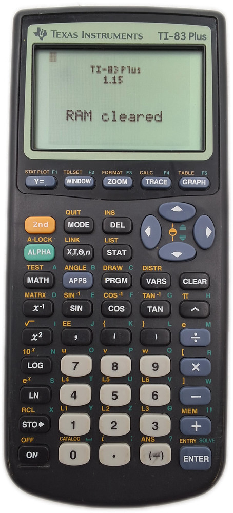 TI-83 Plus Graphing Calculator Programmable LCD Calculus Battery