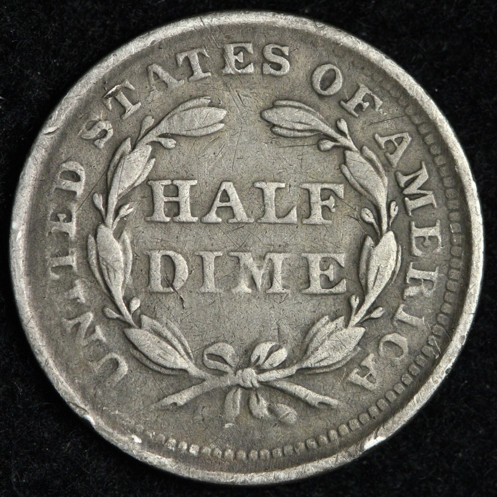 1857 Seated Liberty Half Dime CHOICE XF E250 TER