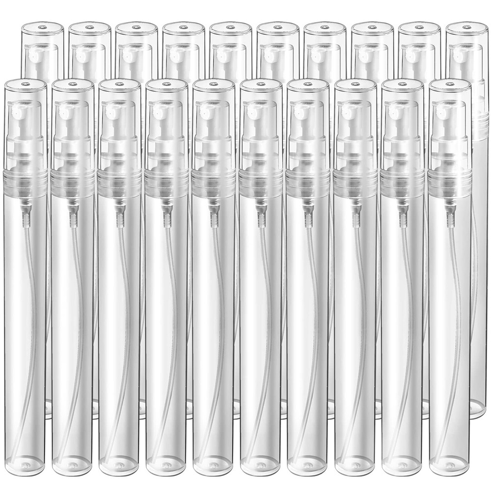 20 Pack 10ml Mini Spray Bottles Empty Tube Refillable Perfume Containers