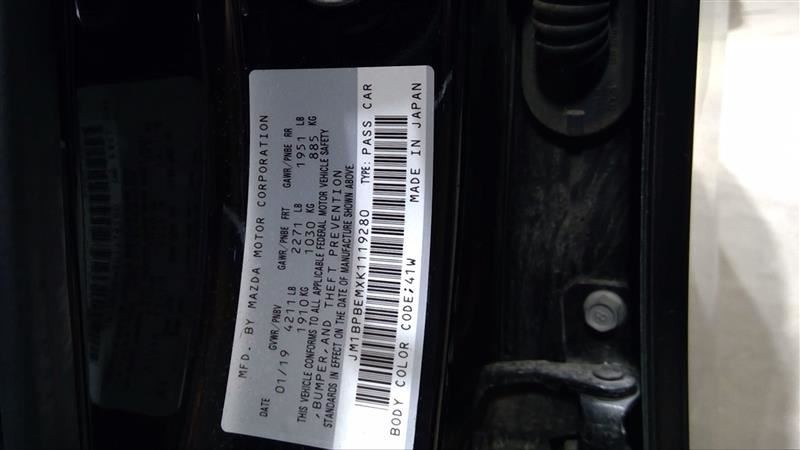 2019-2023 Mazda 3 Center Upper Dash 8.8" Display Screen