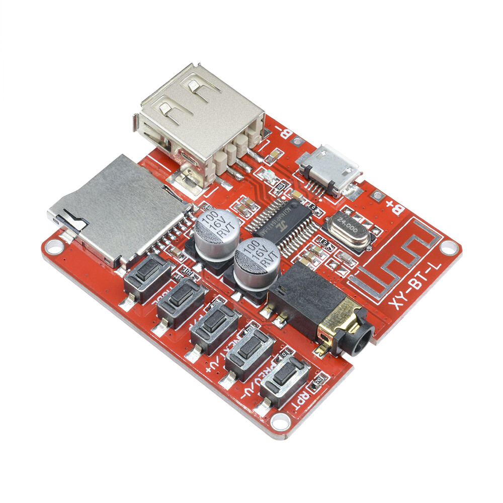 Bluetooth 4.1 Audio Decoder MP3 Player Board 3.7-5V Micro USB TF SD Card Module