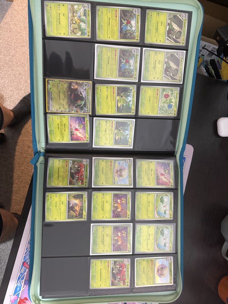 Temporal Forces Part-Complete Base Set Reverse Holos, EXS in VaultX Binder