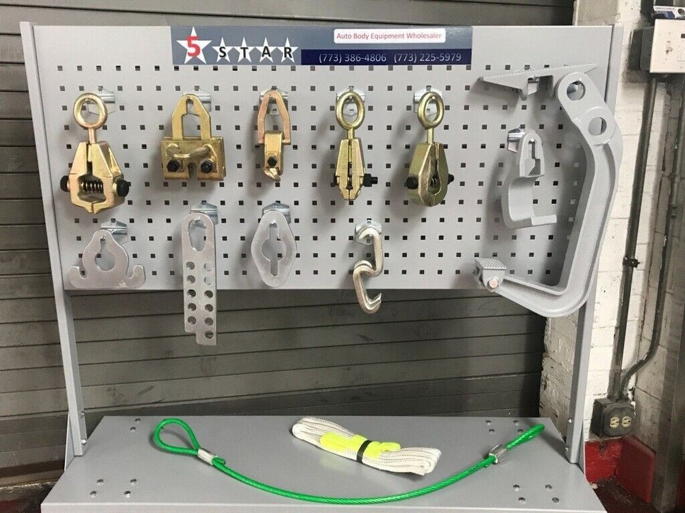 New Auto Body Frame Machine Floor Rack System 10 TON Puller 22 anch pots