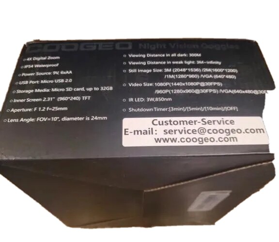 night vision goggles Coogeo