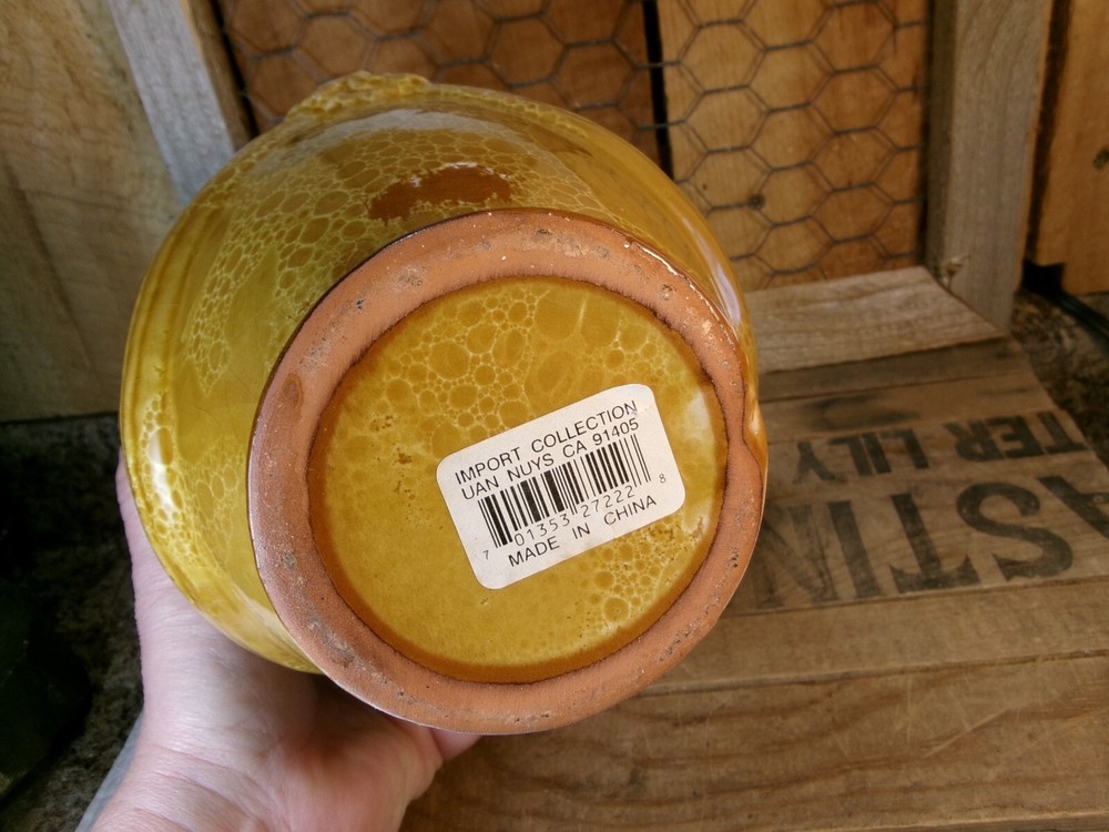 Glazed Red Clay Pottery Planter