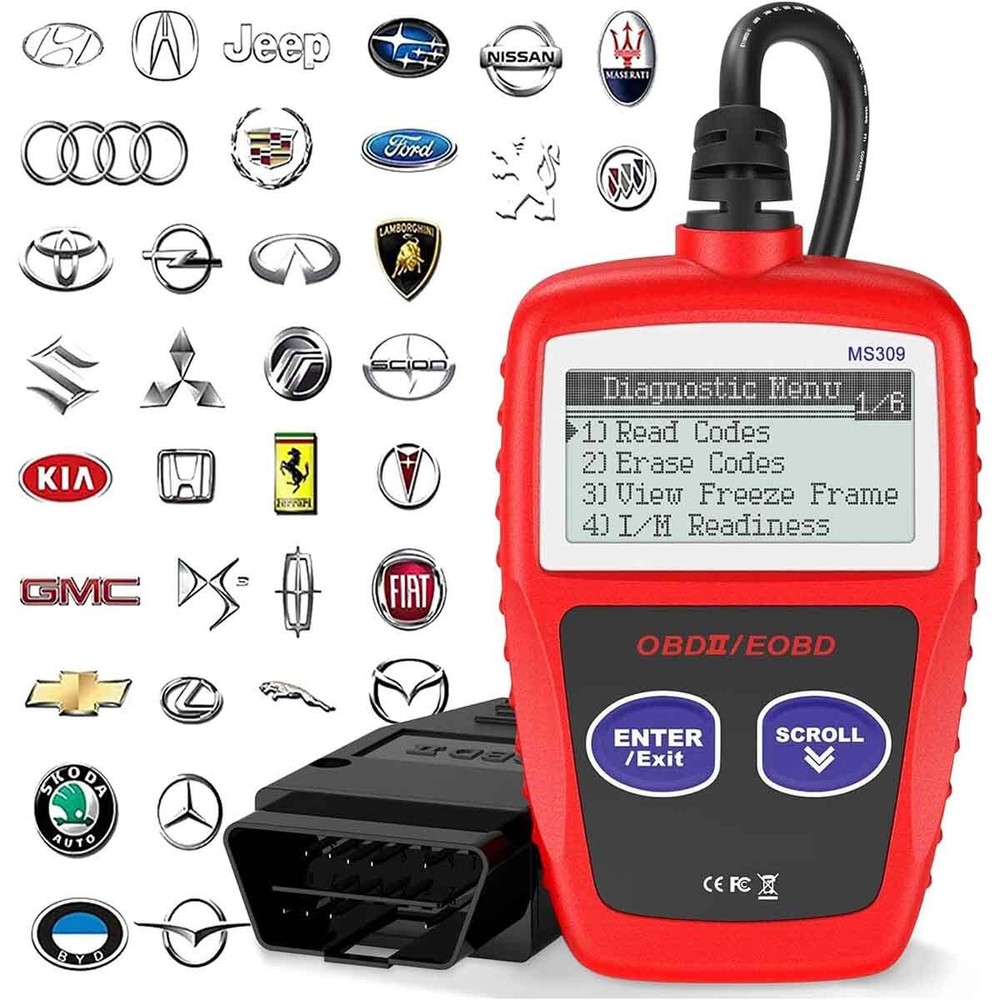 Automotive OBD OBD2 Scanner Code Reader Car Check Engine Fault Diagnostic Tool