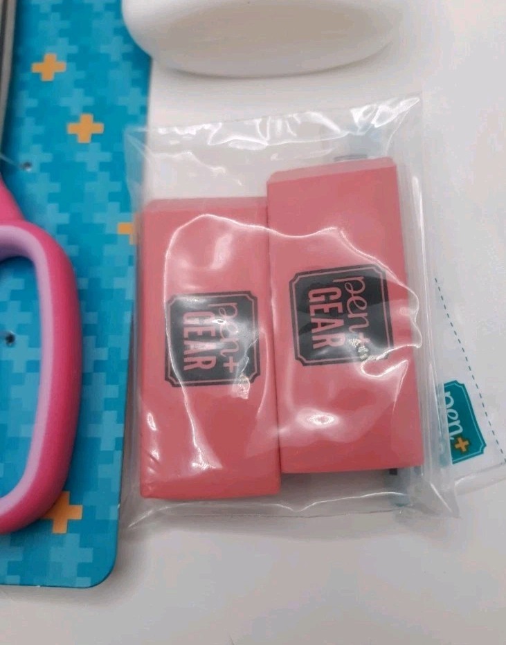 Schools Supplies Bundle kit (w/ Pink Scissors)