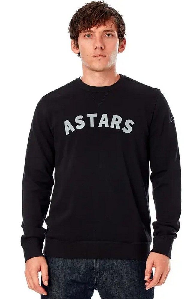Alpinestars Speak Mens Crew Pullover Sweatshirt Black MD